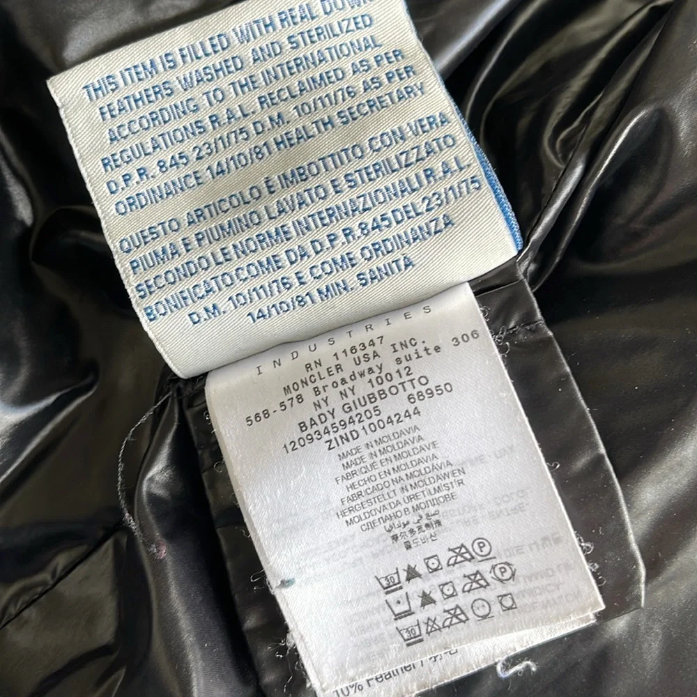 Authentic Moncler Shiny Black Puffer Jacket - Picture 11 of 13